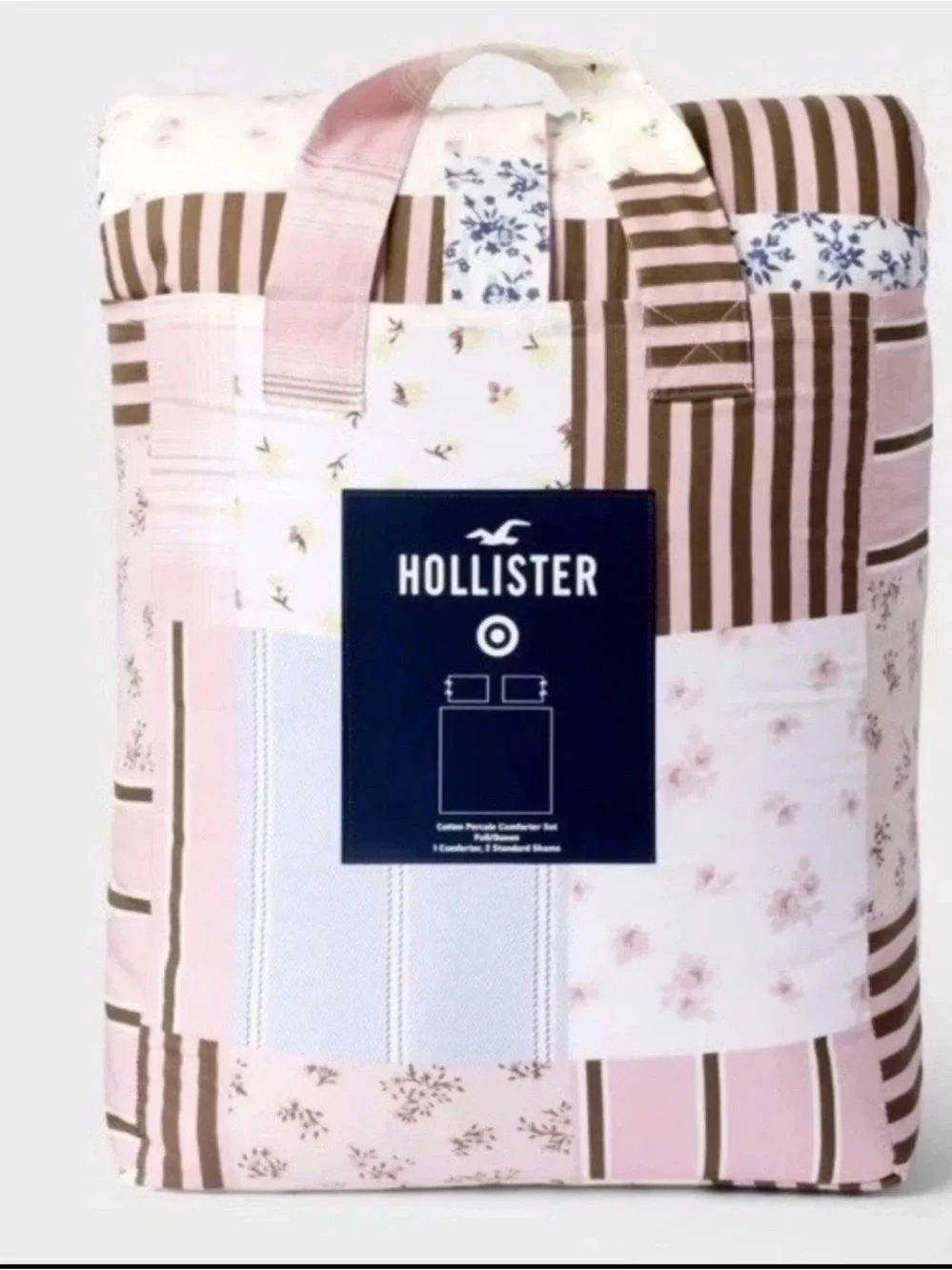 Queen/Full Percale Patchwork Comforter Set from The Hollister Collection Target